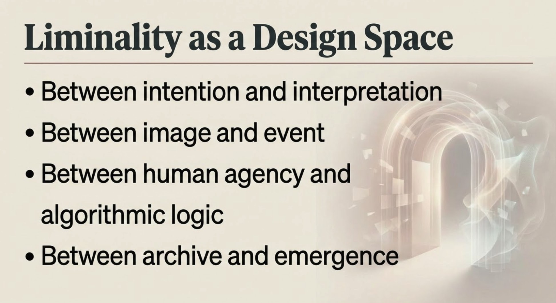 Plate 07 / Liminality as a design space