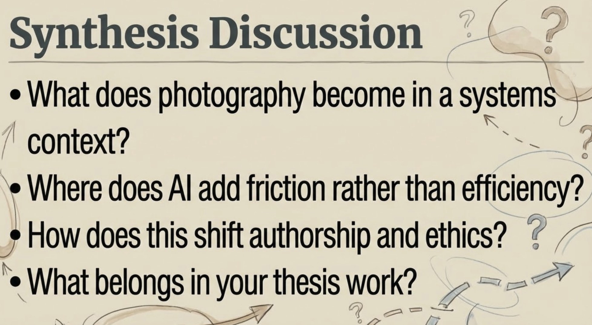 Plate 09 / Synthesis discussion
